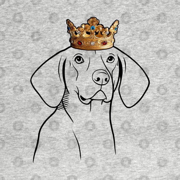 Treeing Walker Coonhound Dog King Queen Wearing Crown by millersye